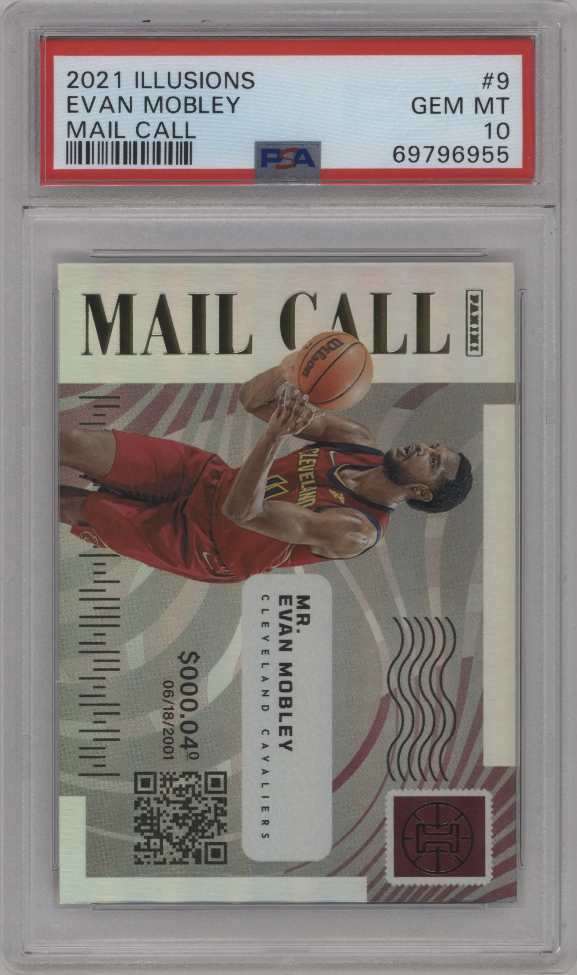 2021 Panini Illusions Mail Call Evan Mobley PSA 10