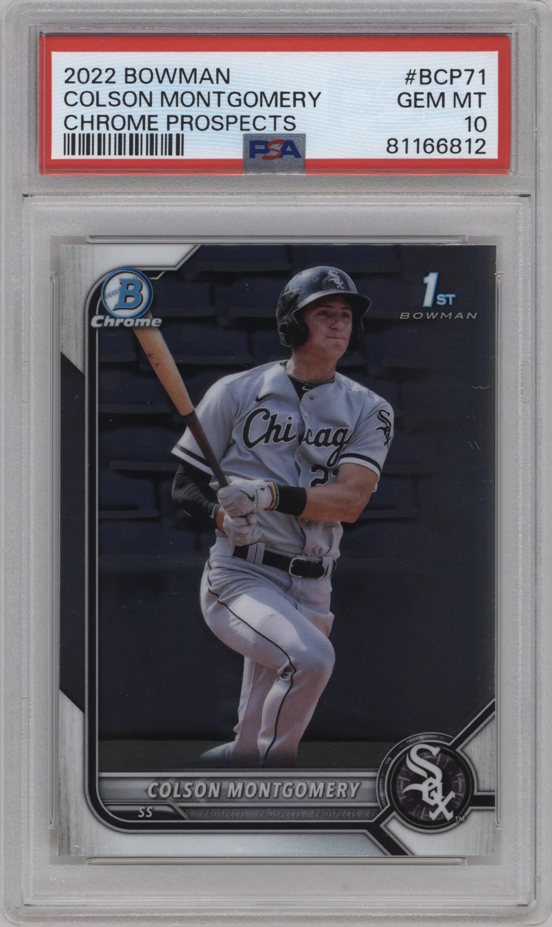 2022 Bowman Chr.Pros. Colson Montgomery #BCP-71 PSA 10