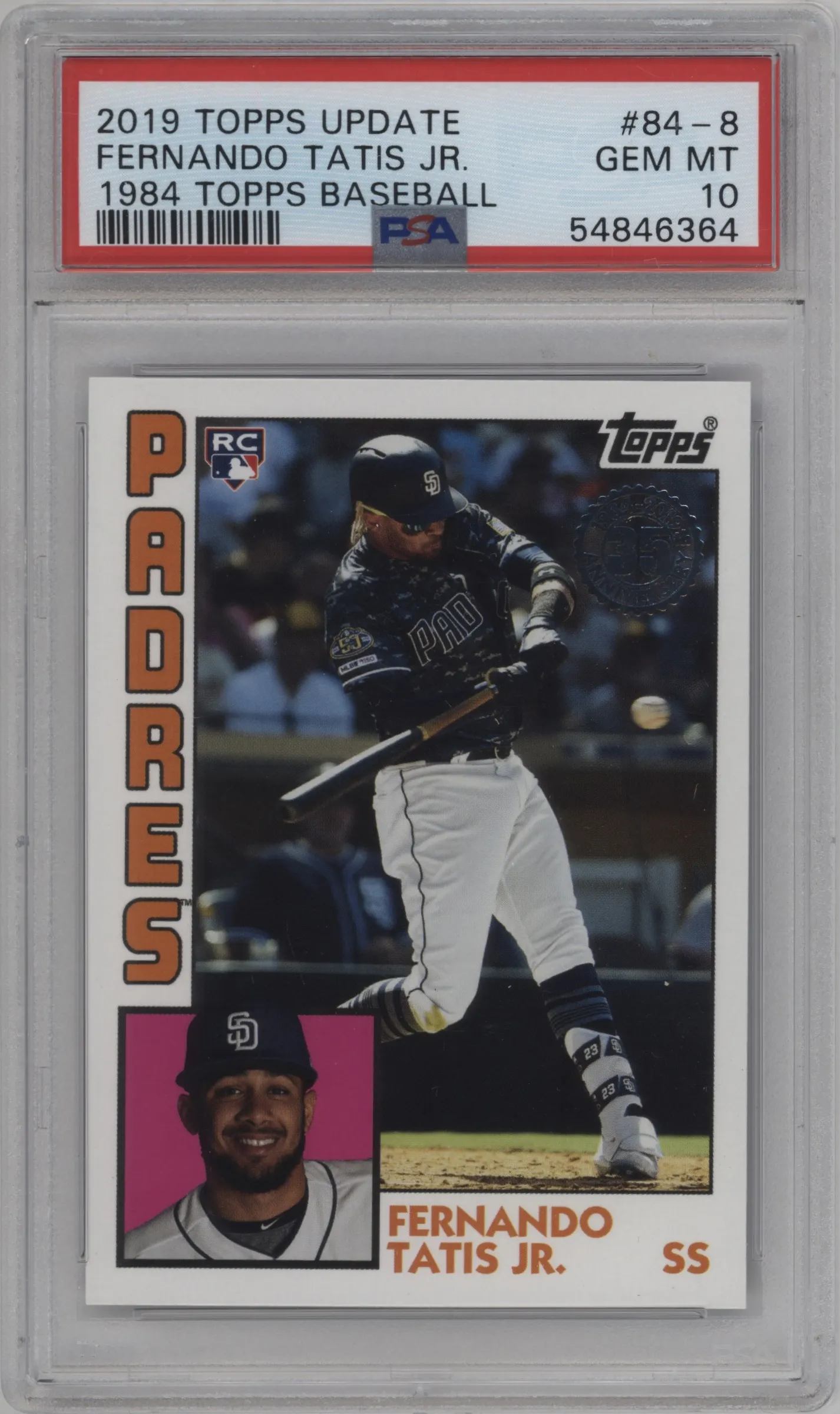 2019 Topps Update 1984 Topps Fernando Tatis Jr. PSA 10