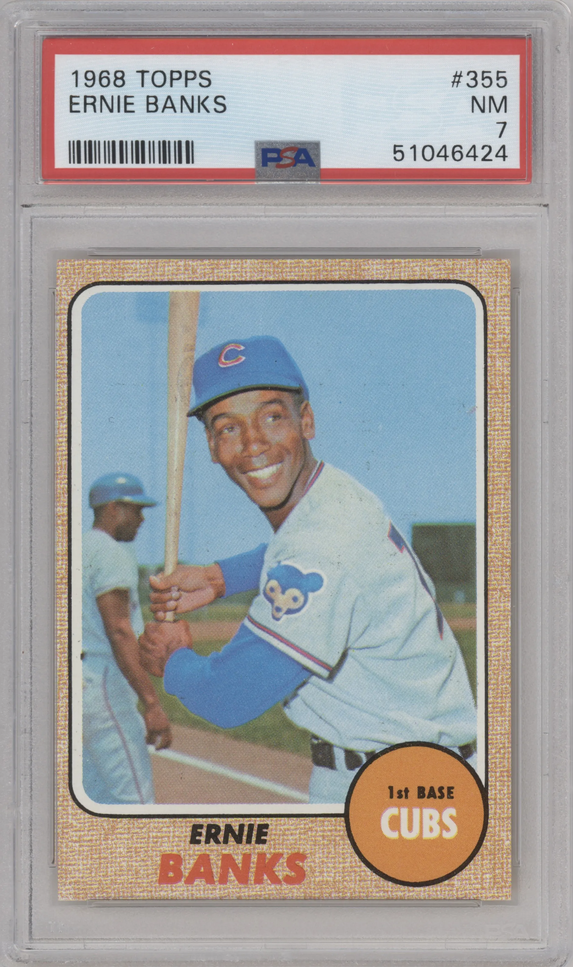 1968 Topps Ernie Banks #355 PSA 7