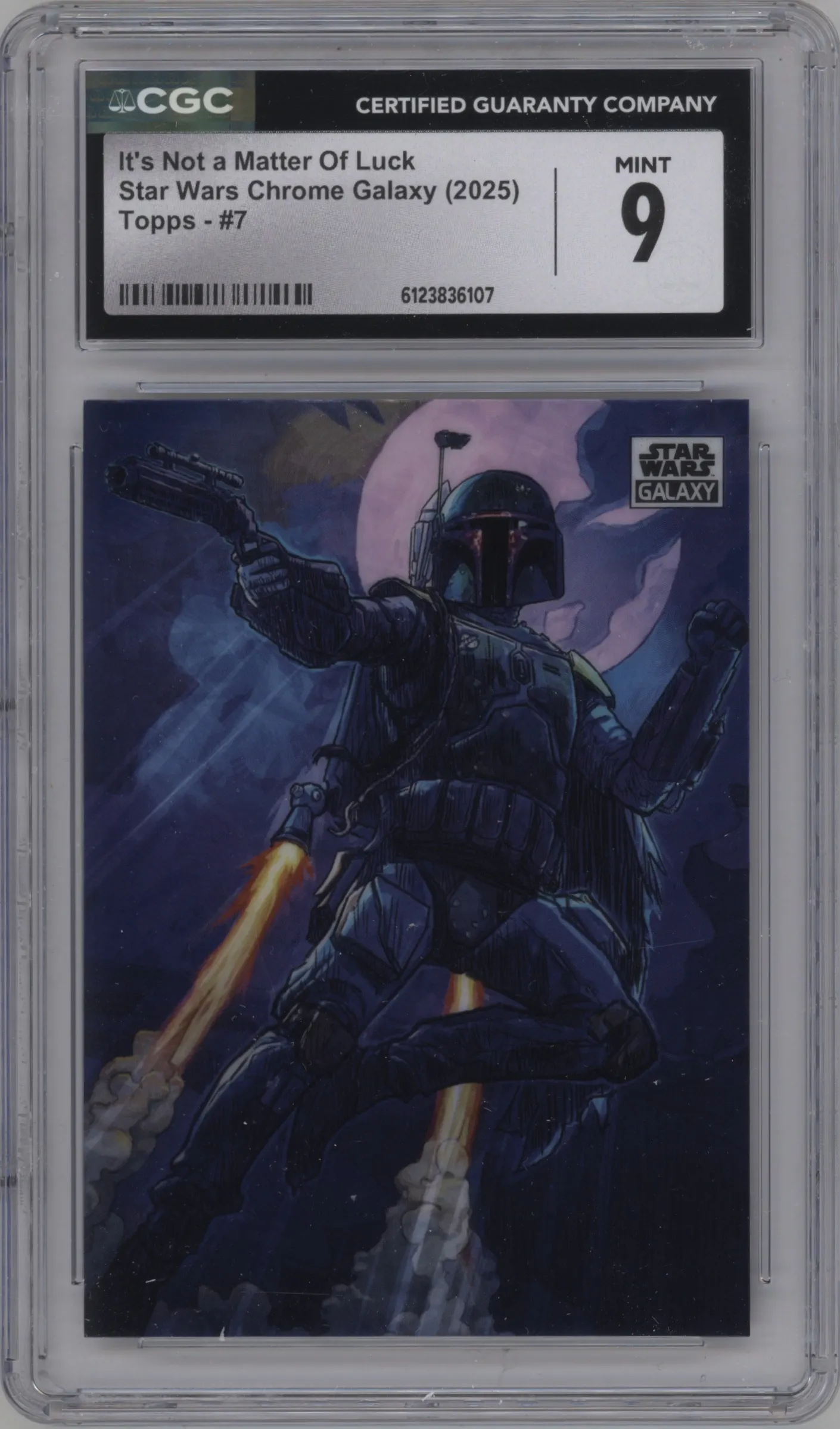 2025 Topps Chrome Star Wars Galaxy It’s Not a Matter Of Luck CGC 9