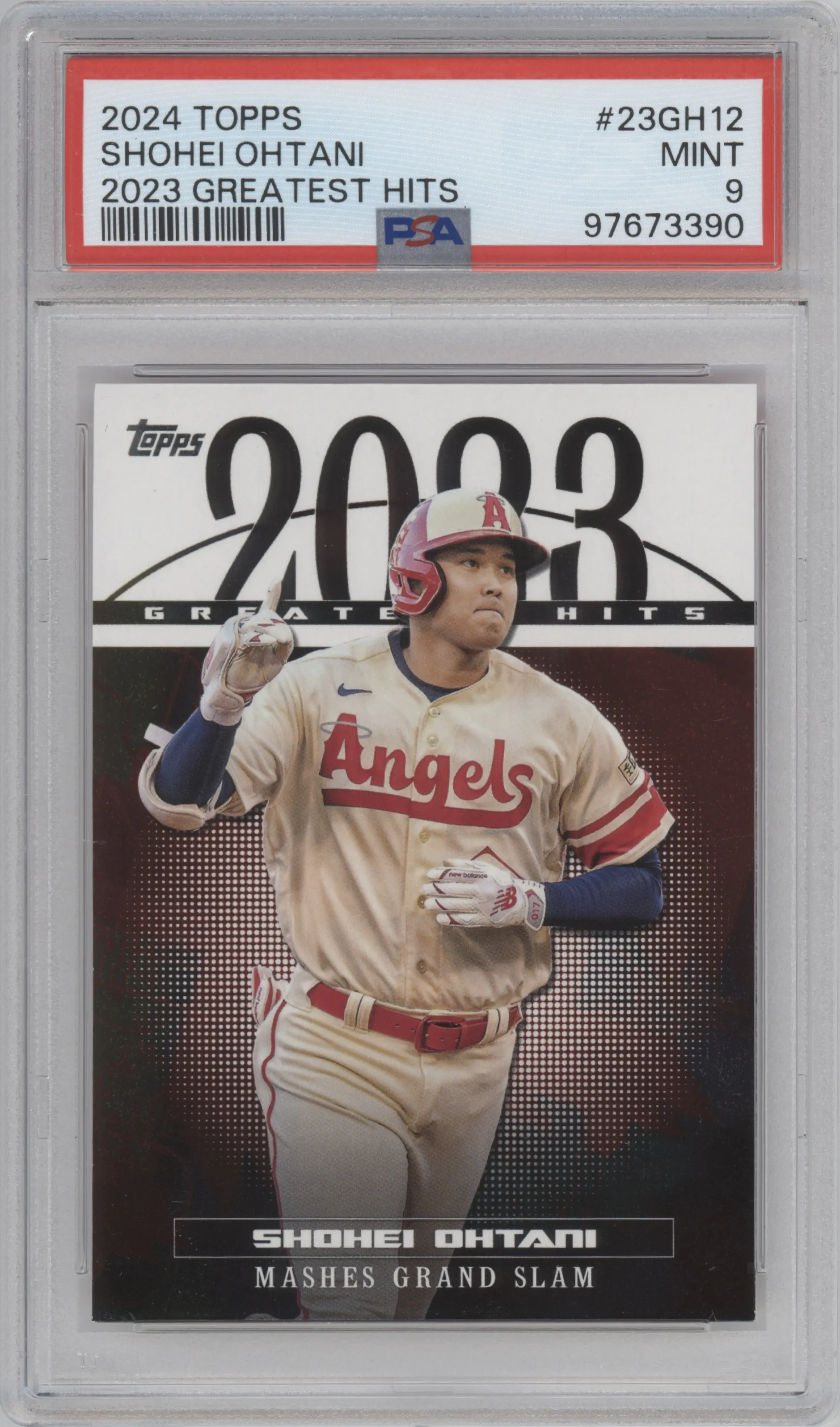 2024 Topps 2023 Greatest Hits Shohei Ohtani PSA 9