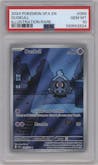 Duskull from the 2024 Pokemon SV set graded by PSA and given an overall grade of 10.