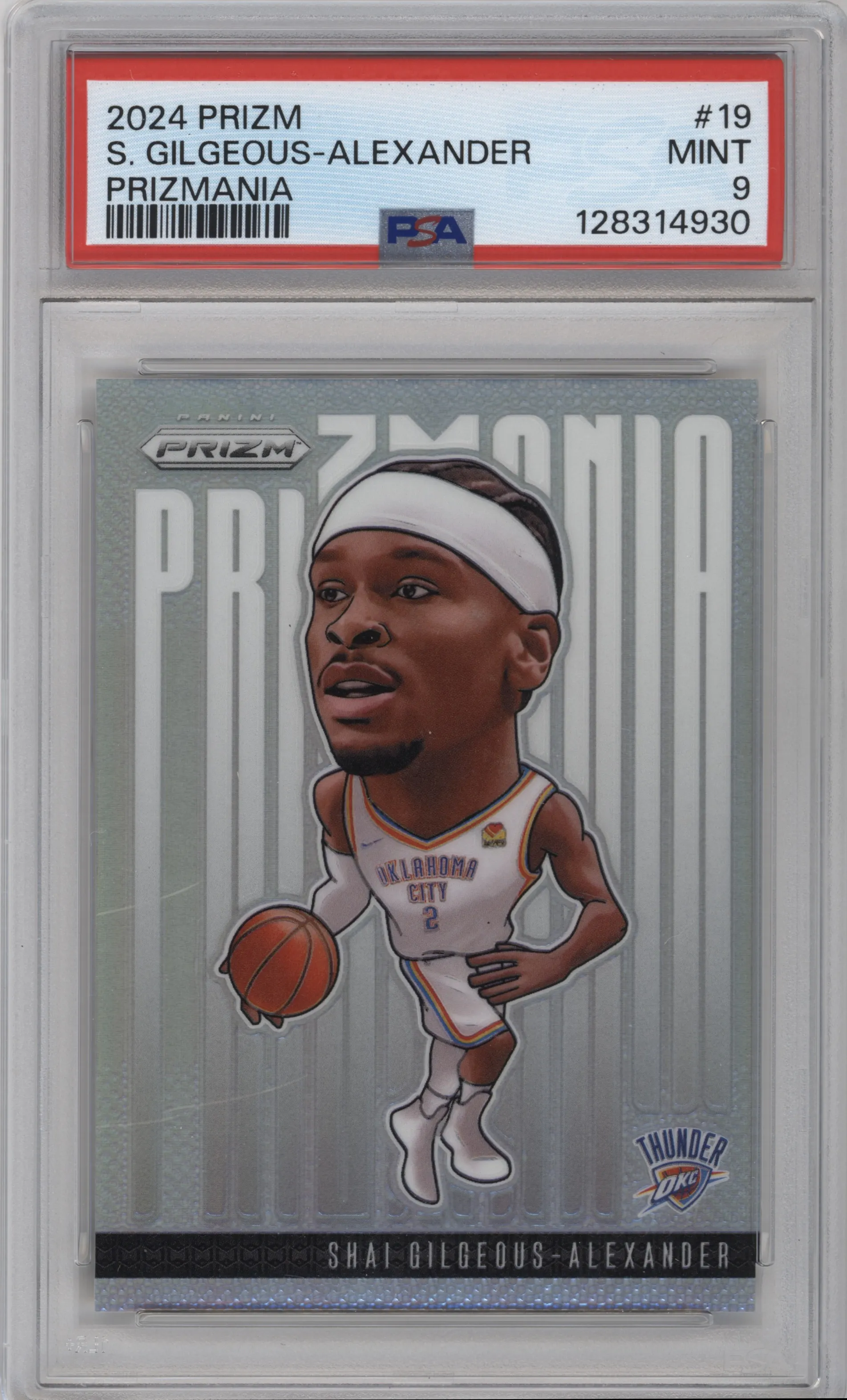 2024 Panini Prizm Prizmania Shai Gilgeous-Alexander #19 PSA 9