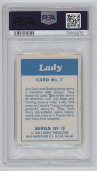 Lady from the 1971 Anglo Confectionery Ltd. Walt Disney Character set graded by PSA and given an overall grade of 7.