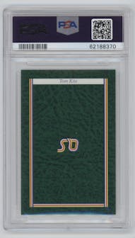Tom Kite from the 1987 BBC A Question of Sport UK set graded by PSA and given an overall grade of 9.
