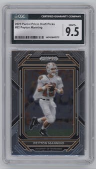 Peyton Manning from the 2023 Panini Prizm Draft Picks set graded by CSG and given an overall grade of 9.5.