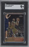 Kobe Bryant from the 1996-97 Topps Chrome set graded by SGC and given an overall grade of 9.