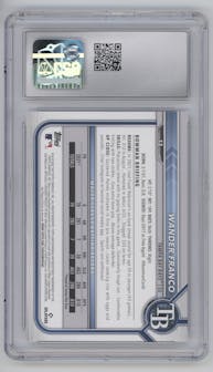 Wander Franco from the 2022 Bowman set graded by CSG and given an overall grade of 9.