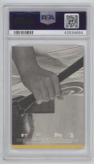 Bryce Harper from the 2017 Topps Heritage set graded by PSA and given an overall grade of 10.