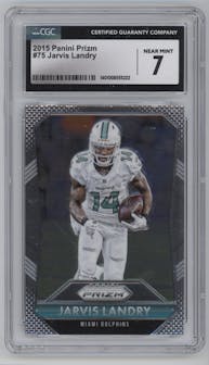Jarvis Landry from the 2015 Panini Prizm set graded by CSG and given an overall grade of 7.