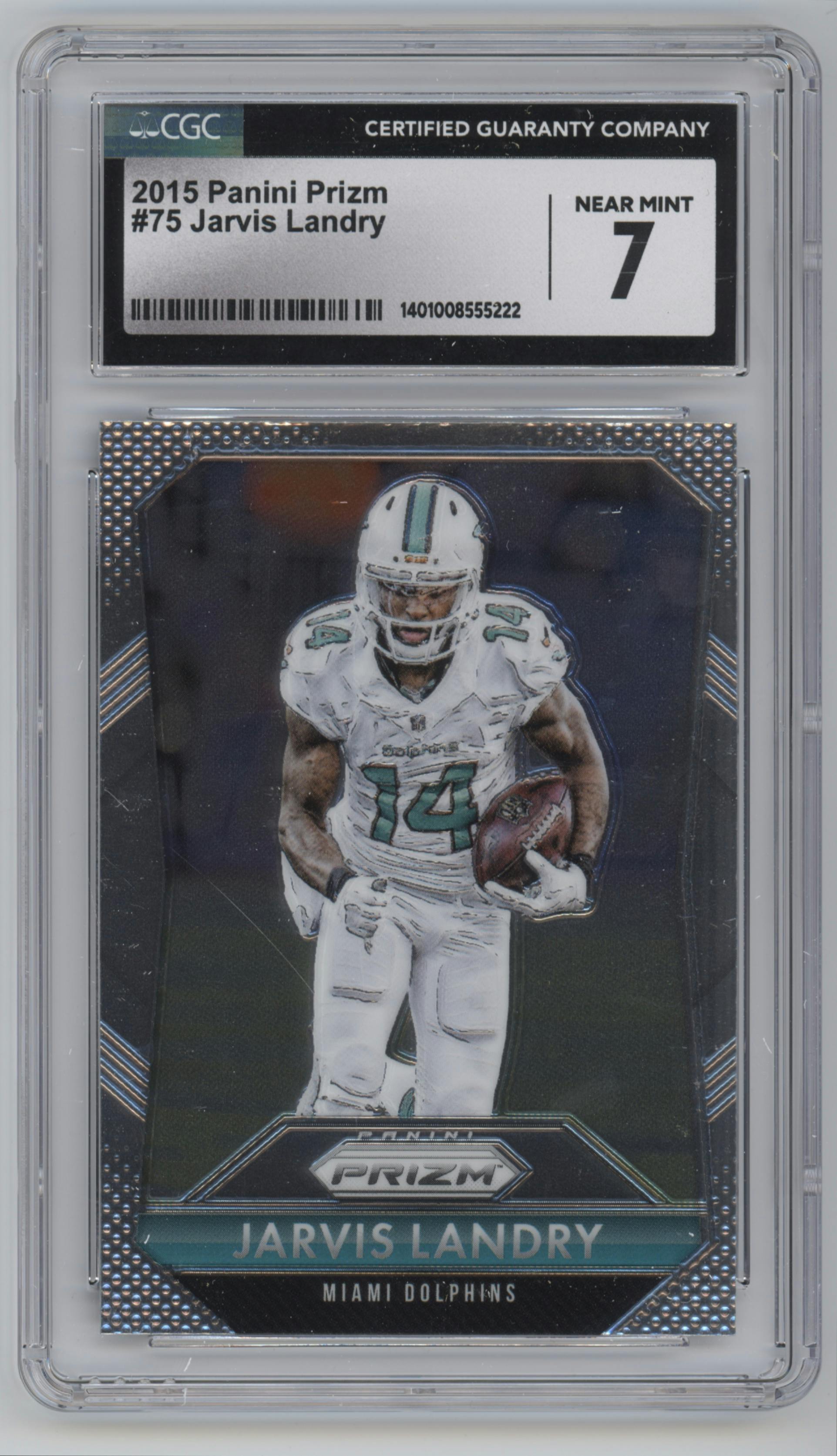 Jarvis Landry from the 2015 Panini Prizm set graded by CSG and given an overall grade of 7.