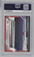 Vladimir Guerrero from the 2016 Bowman Chrome set featuring a Refractor parallel graded by PSA and given an overall grade of 10.