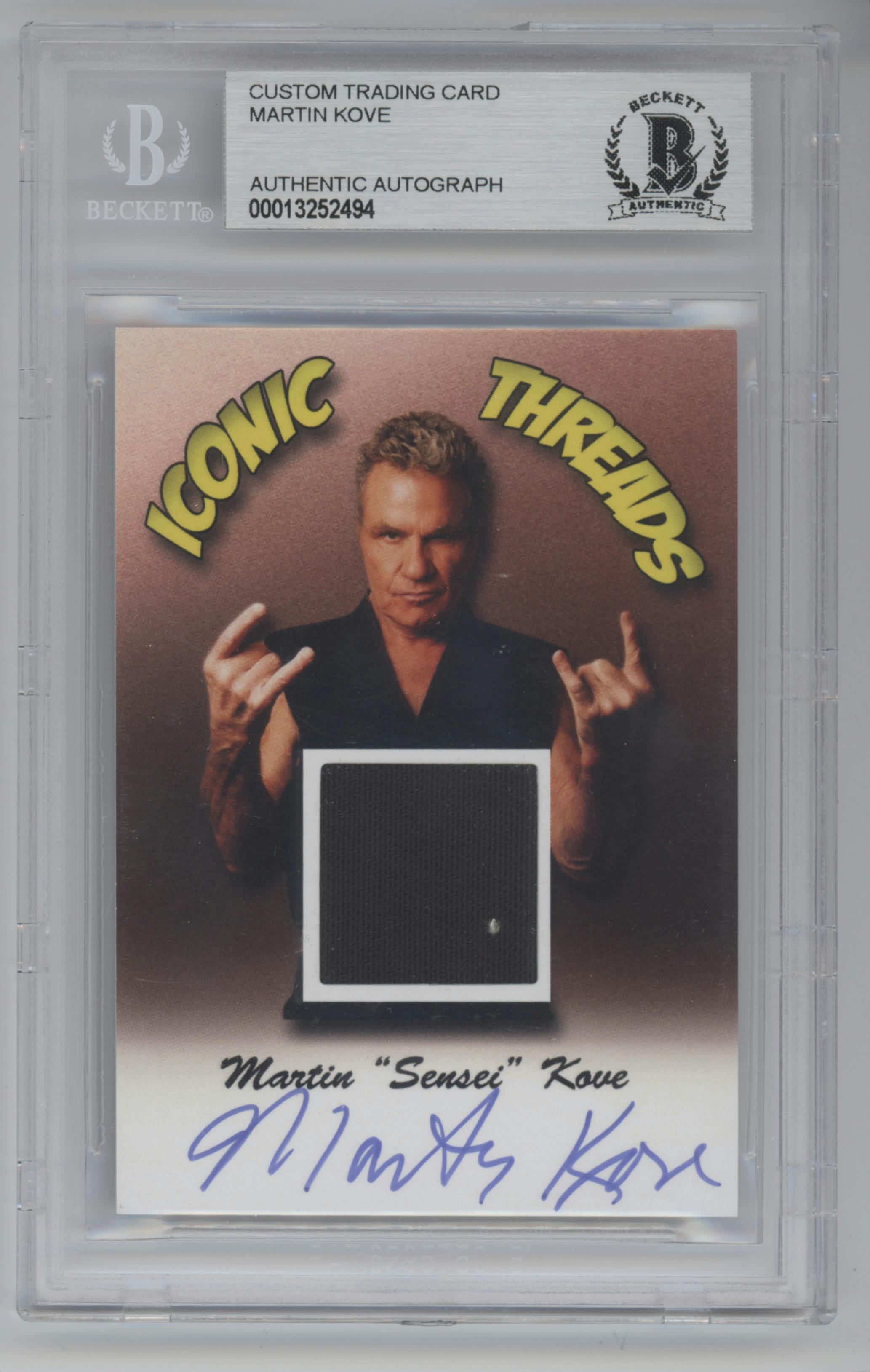 Martin Kove from the Trading Card set graded by Beckett.