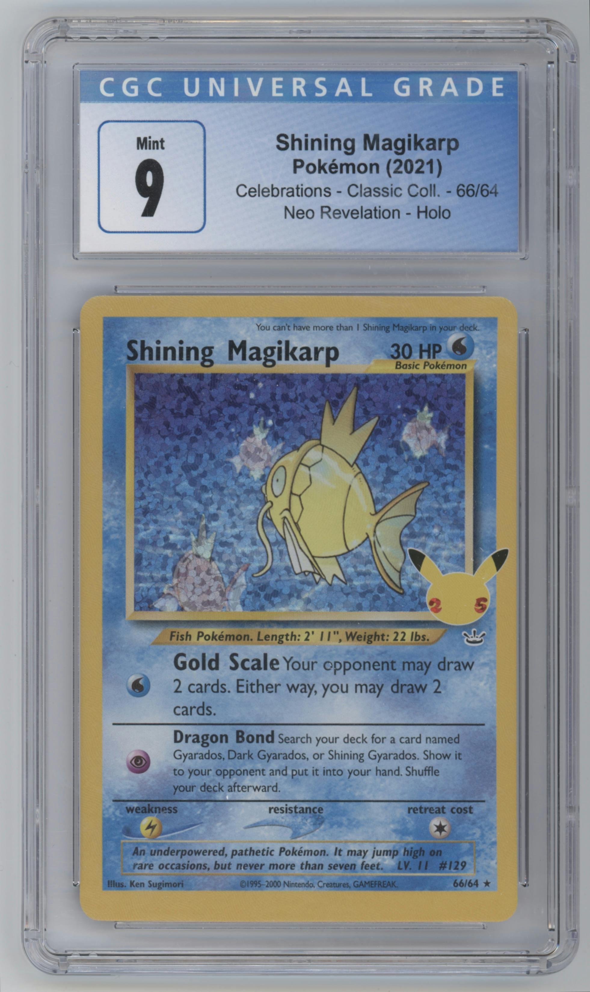 Pokemon popular CGC 9.5 Shining Magikarp