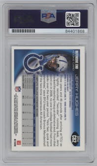 Jerry Hughes from the 2010 Topps Chrome set graded by PSA.