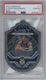 Giannis Antetokounmpo from the 2020-21 Panini Obsidian set graded by PSA and given an overall grade of 10.