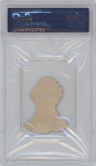 Franklin Pierce from the 1888 Y95 Scrap Pictures set featuring a Die Cut parallel graded by PSA and given an overall grade of 5.