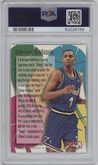 Anfernee Hardaway from the 1995-96 Fleer Ultra set graded by PSA and given an overall grade of 8.
