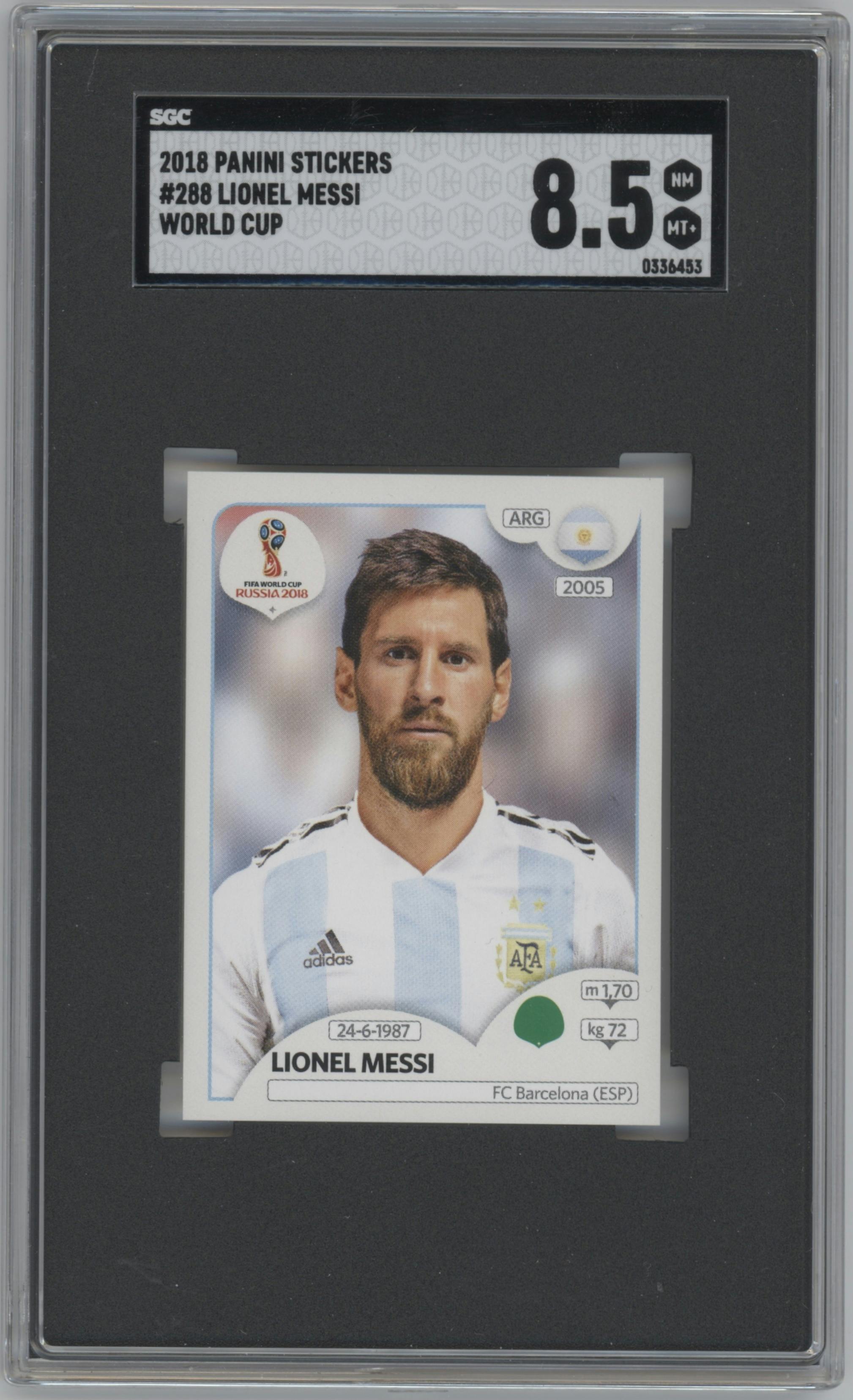 2018 Panini Gold Edition #288 popular Lionel Messi