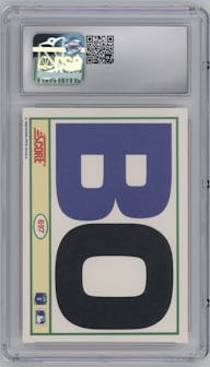Bo Jackson  from the 1990 Score set graded by CSG and given an overall grade of 9.