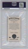 Barack Obama from the 2008 eTopps Allen & Ginter set graded by PSA and given an overall grade of 9.