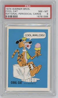 Cool Cat from the 1974 Warner Bros. set graded by PSA and given an overall grade of 8.