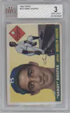 Sandy Koufax from the 1955 Topps set graded by Beckett and given an overall grade of 3.