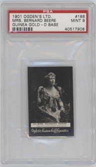 Mrs. Bernard Beere from the 1901 Ogden’s LTD. set graded by PSA and given an overall grade of 9.