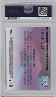 Gavin Lux from the 2020 Topps 3D set graded by PSA and given an overall grade of 9.