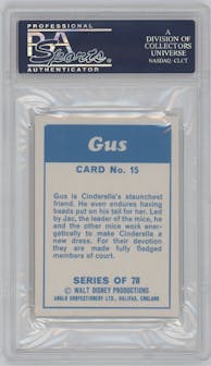 Gus from the 1971 Anglo Confectionery Ltd. Walt Disney Character set graded by PSA and given an overall grade of 8.