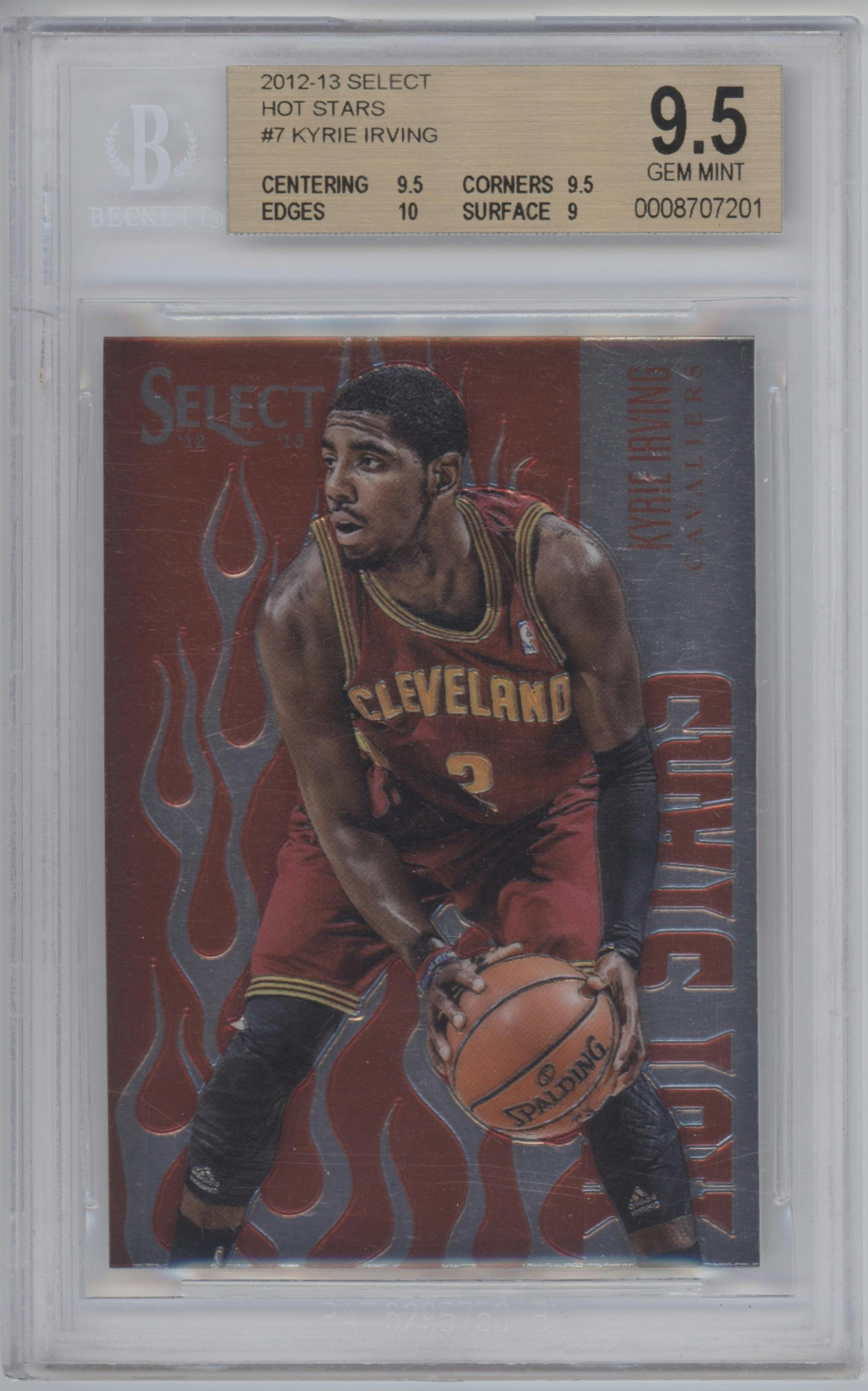 Kyrie Irving  from the 2012-13 Panini Select set graded by Beckett and given an overall grade of 9.5.