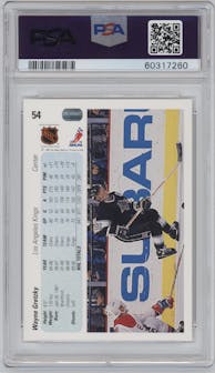Wayne Gretzky from the 1990-91 Upper Deck set graded by PSA and given an overall grade of 9.