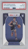 Anthony Edwards from the 2020-21 Panini NBA Hoops set graded by PSA and given an overall grade of 10.