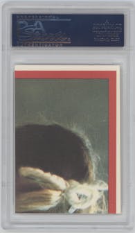 E.T. Dressed Up As Woman from the 1982 Topps ET The Extra-Terrestrial Trading set graded by PSA and given an overall grade of 9.