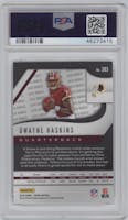 Dwayne Haskins from the 2019 Panini Prizm set graded by PSA and given an overall grade of 10.