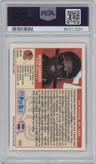 Deion Sanders from the 1989 Pro Set set graded by PSA and given an overall grade of 9.