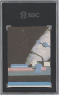 Boba Fett from the 1983 Topps Star Wars Return of the Jedi  set featuring a Orange parallel graded by SGC and given an overall grade of 9.